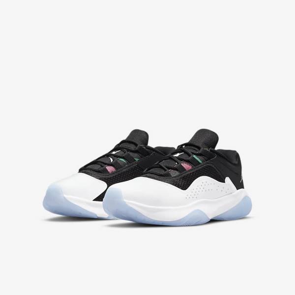 Jordan Παπουτσια Nike Air Jordan 11 CMFT Low Older παιδικα ασπρα μαυρα πρασινο μεταλλικός ασημι | NK218MRG