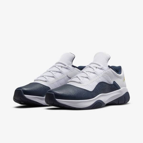 Jordan Παπουτσια Nike Air Jordan 11 CMFT Low ανδρικα ασπρα σκουρο μπλε | NK436UCW