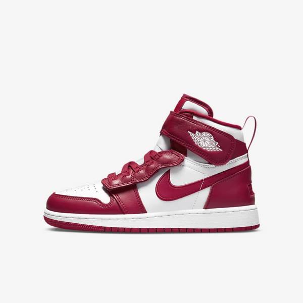 Jordan Παπουτσια Nike Air Jordan 1 Hi FlyEase Older παιδικα κοκκινα ασπρα | NK165ADE