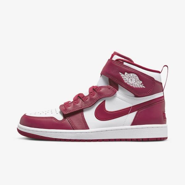 Jordan Παπουτσια Nike Air Jordan 1 Hi FlyEase ανδρικα κοκκινα ασπρα | NK870YHQ