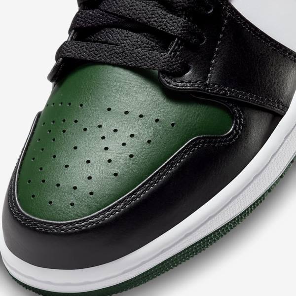 Jordan Παπουτσια Nike Air Jordan 1 Low ανδρικα πρασινο ασπρα μαυρα | NK179XPH