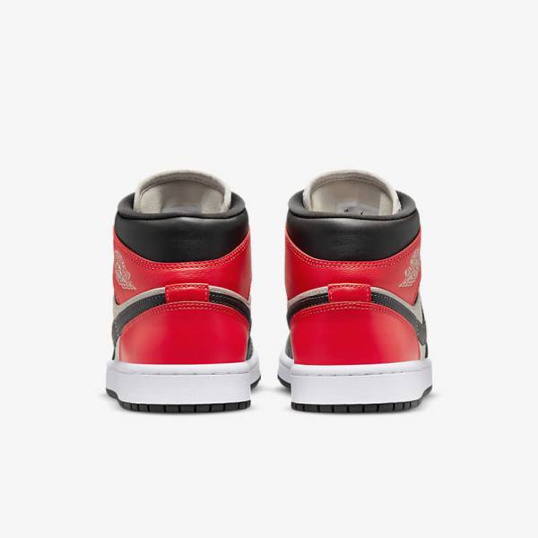 Jordan Παπουτσια Nike Air Jordan 1 Mid SE γυναικεια ανοιχτο καφε ανοιχτο κοκκινα ασπρα | NK401OCX