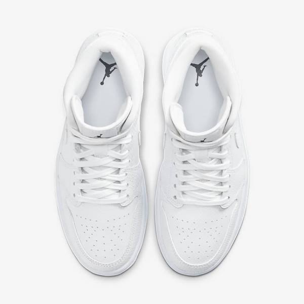 Jordan Παπουτσια Nike Air Jordan 1 Mid γυναικεια ασπρα | NK824PLR