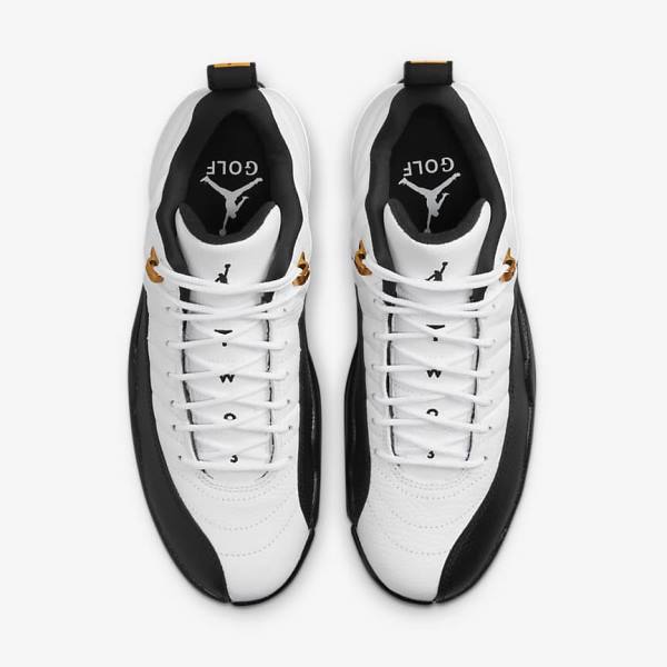 Jordan Παπουτσια Nike Air Jordan XII Low ανδρικα ασπρα μεταλλικός χρυσο χρωμα μαυρα | NK872CXR