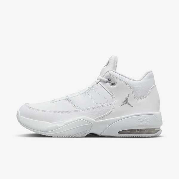 Jordan Παπουτσια Nike Jordan Max Aura 3 ανδρικα ασπρα μεταλλικός ασημι | NK139UEN