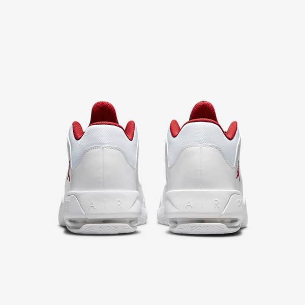 Jordan Παπουτσια Nike Jordan Max Aura 3 ανδρικα ασπρα Πλατίνα μαυρα κοκκινα | NK295YHU