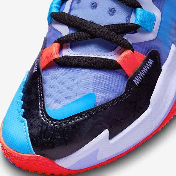 Jordan Παπουτσια Nike Jordan Why Not Zer0.5 Older παιδικα μαυρα μπλε ανοιχτο κοκκινα | NK876FBD