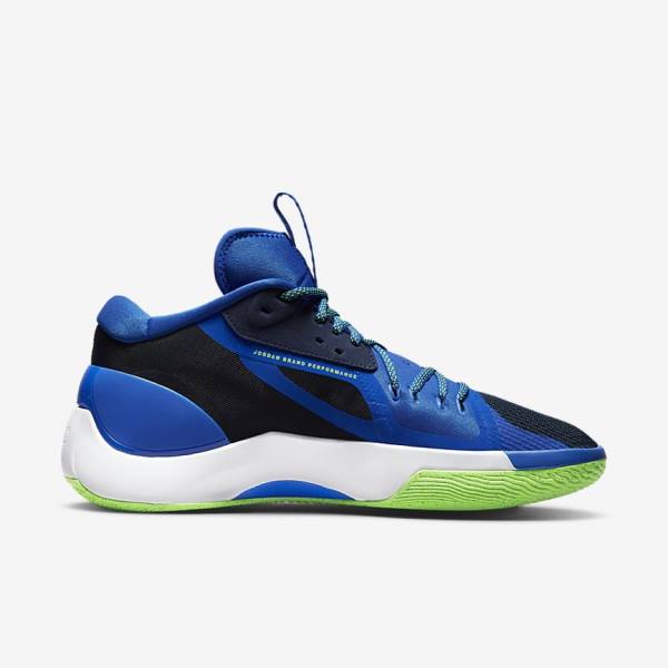 Jordan Παπουτσια Nike Jordan Zoom Separate ανδρικα σκουρο μπλε μπλε ασπρα πρασινο | NK472GYP