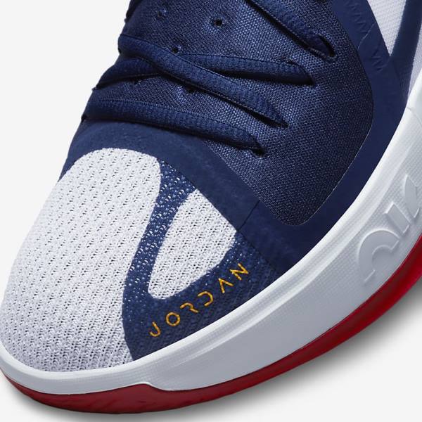 Jordan Παπουτσια Nike Jordan Zoom Separate ανδρικα σκουρο μπλε ασπρα κοκκινα χρυσο χρωμα | NK657NFA