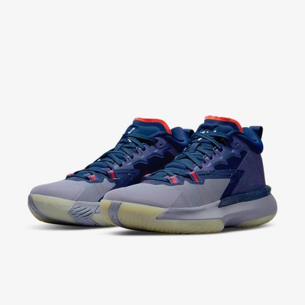 Jordan Παπουτσια Nike Zion 1 ZNA ανδρικα μπλε μωβ μπλε σκουρο ανοιχτο κοκκινα | NK021GBX