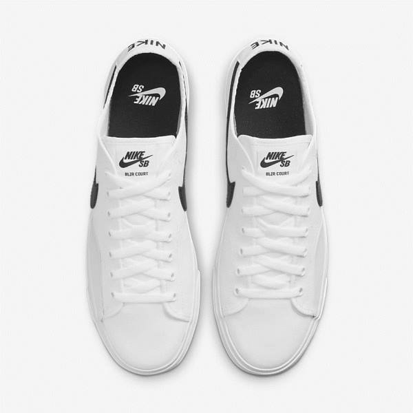 Skate Παπούτσια Nike SB BLZR Court γυναικεια ασπρα μαυρα μαυρα | NK089CHU