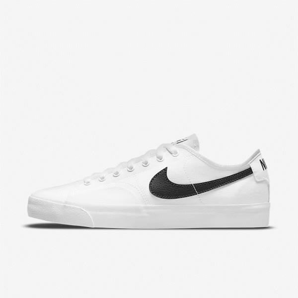 Skate Παπούτσια Nike SB BLZR Court γυναικεια ασπρα μαυρα μαυρα | NK089CHU