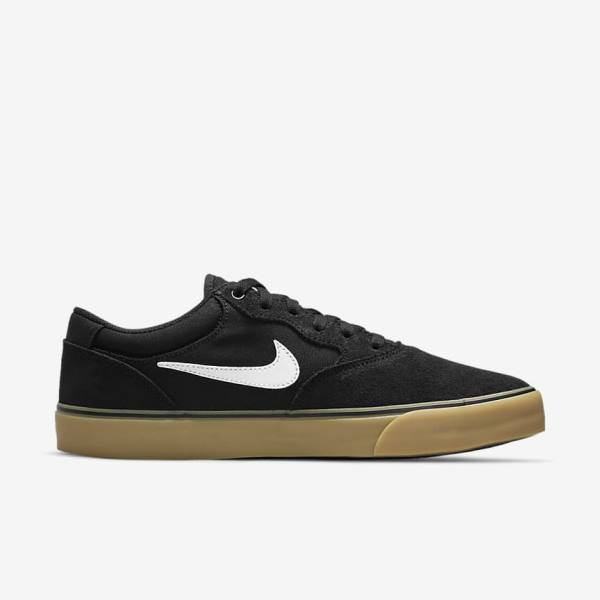 Skate Παπούτσια Nike SB Chron 2 ανδρικα μαυρα ανοιχτο καφε ασπρα | NK468QMS