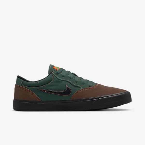 Skate Παπούτσια Nike SB Chron 2 ανδρικα ανοιχτο σοκολάτα πρασινο πορτοκαλι μαυρα | NK892PYA