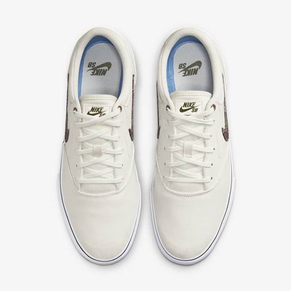 Skate Παπούτσια Nike SB Chron 2 καμβα Premium γυναικεια γκρι πρασινο | NK120CWI