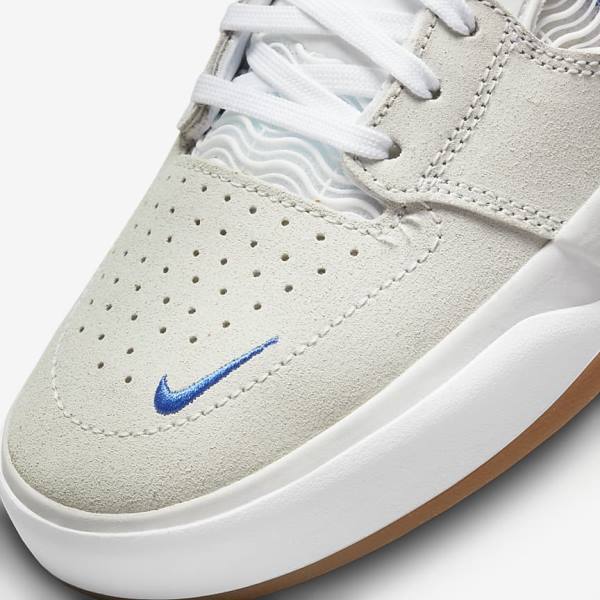 Skate Παπούτσια Nike SB Ishod Wair ανδρικα ασπρα μπλε ρουά ασπρα | NK130QFU