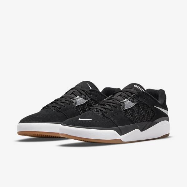 Skate Παπούτσια Nike SB Ishod Wair ανδρικα μαυρα σκούρο γκρι ασπρα | NK742FRD