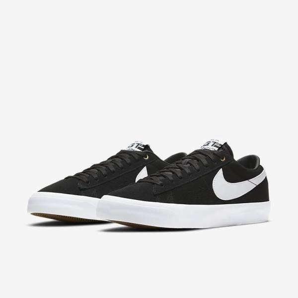 Skate Παπούτσια Nike SB Zoom Blazer Low Pro GT ανδρικα μαυρα ανοιχτο καφε ασπρα | NK263FSA