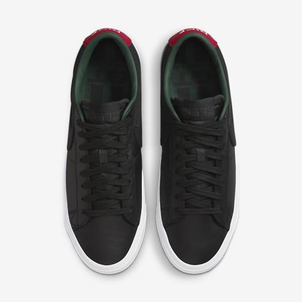 Skate Παπούτσια Nike SB Zoom Blazer Low Pro GT Premium ανδρικα μαυρα κοκκινα μαυρα | NK413SQV