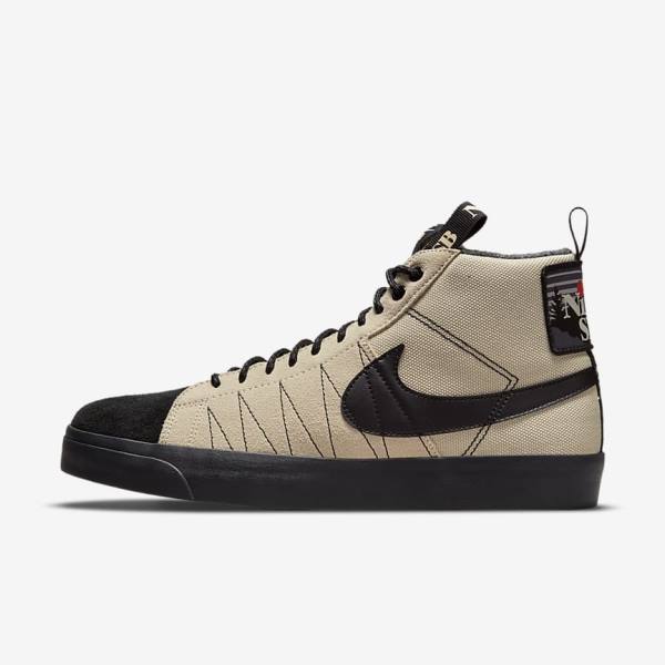 Skate Παπούτσια Nike SB Zoom Blazer Mid Premium ανδρικα πορτοκαλι μαυρα | NK456JNU