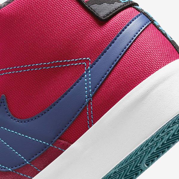 Skate Παπούτσια Nike SB Zoom Blazer Mid Premium γυναικεια ροζ μπλε μπλε ρουά μπλε | NK562SVD