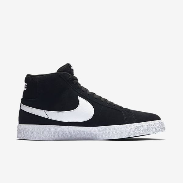 Skate Παπούτσια Nike SB Zoom Blazer Mid γυναικεια μαυρα ασπρα | NK584VMB