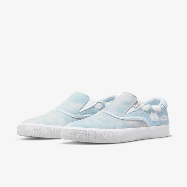 Skate Παπούτσια Nike SB Zoom Verona Slip x Rayssa Leal ανδρικα μπλε ασπρα μπλε | NK402LIY