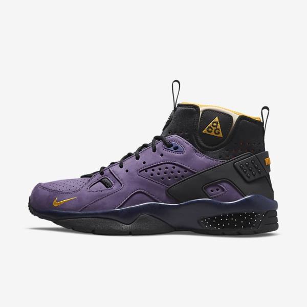 Αθλητικά Παπούτσια Nike ACG Air Mowabb ανδρικα μωβ μπλε μαυρα χρυσο χρωμα | NK358ZVN