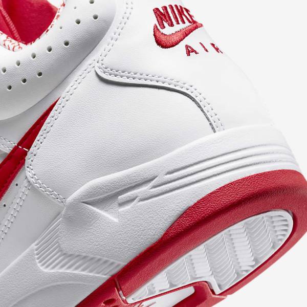 Αθλητικά Παπούτσια Nike Air Flight Lite Mid ανδρικα ασπρα κοκκινα | NK701XSQ