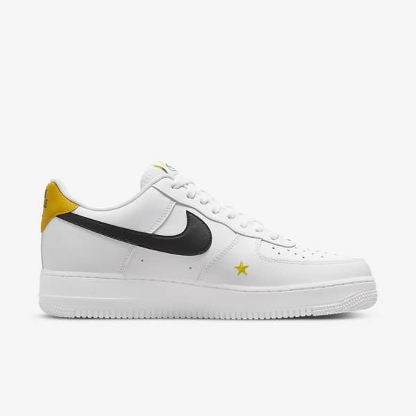 Αθλητικά Παπούτσια Nike Air Force 1 07 LV8 ανδρικα ασπρα κίτρινα μαυρα | NK548RWU