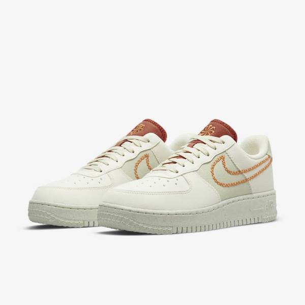 Αθλητικά Παπούτσια Nike Air Force 1 07 Low γυναικεια Ελιά κίτρινα | NK571HBM