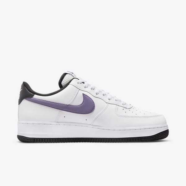 Αθλητικά Παπούτσια Nike Air Force 1 07 LV8 ανδρικα ασπρα μαυρα ασπρα μωβ | NK809SQF