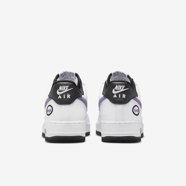 Αθλητικά Παπούτσια Nike Air Force 1 07 LV8 ανδρικα ασπρα μαυρα ασπρα μωβ | NK809SQF