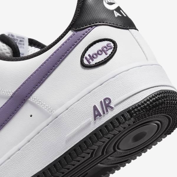 Αθλητικά Παπούτσια Nike Air Force 1 07 LV8 ανδρικα ασπρα μαυρα ασπρα μωβ | NK809SQF