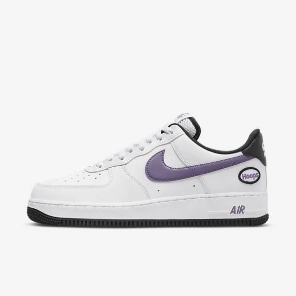 Αθλητικά Παπούτσια Nike Air Force 1 07 LV8 ανδρικα ασπρα μαυρα ασπρα μωβ | NK809SQF