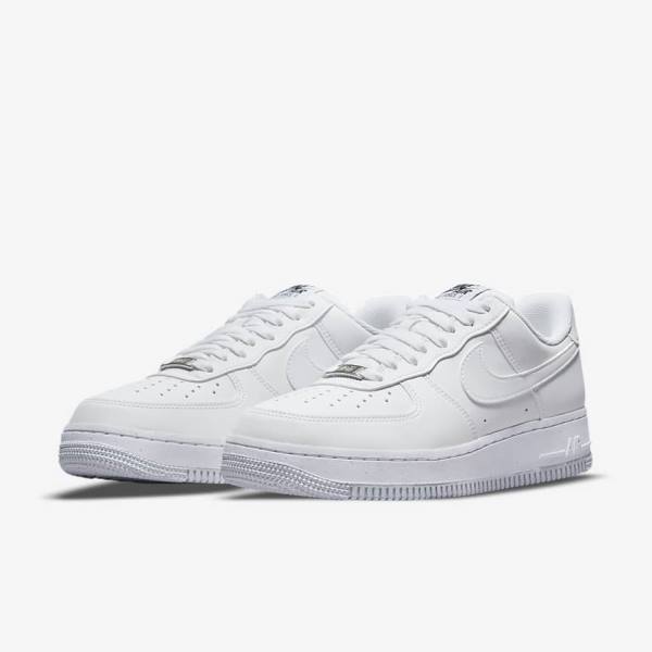 Αθλητικά Παπούτσια Nike Air Force 1 07 Next Nature γυναικεια ασπρα μαυρα μεταλλικός ασημι | NK371WVS