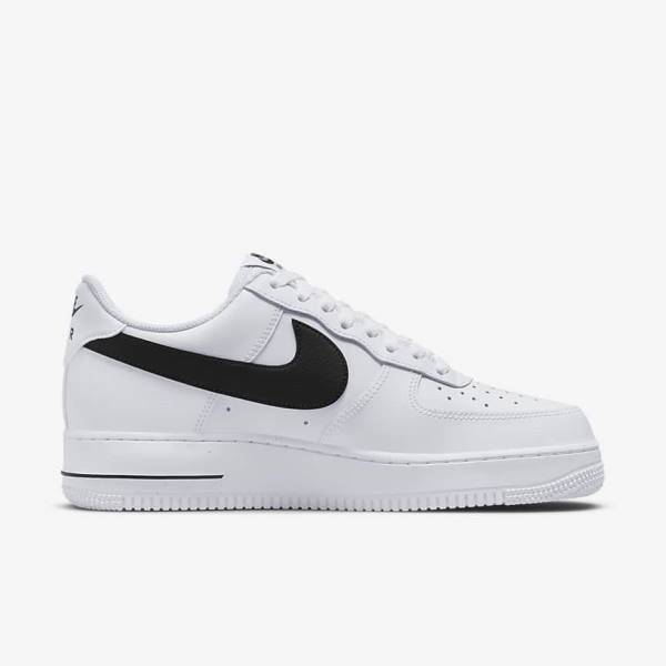 Αθλητικά Παπούτσια Nike Air Force 1 07 ανδρικα ασπρα μαυρα | NK651KAM