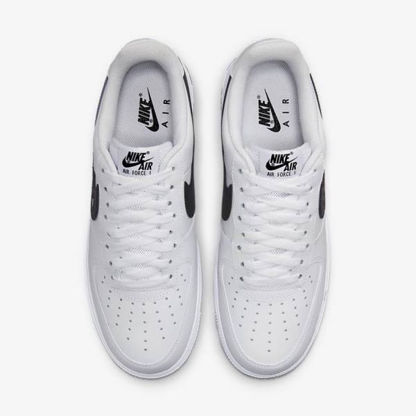 Αθλητικά Παπούτσια Nike Air Force 1 07 ανδρικα ασπρα μαυρα | NK651KAM