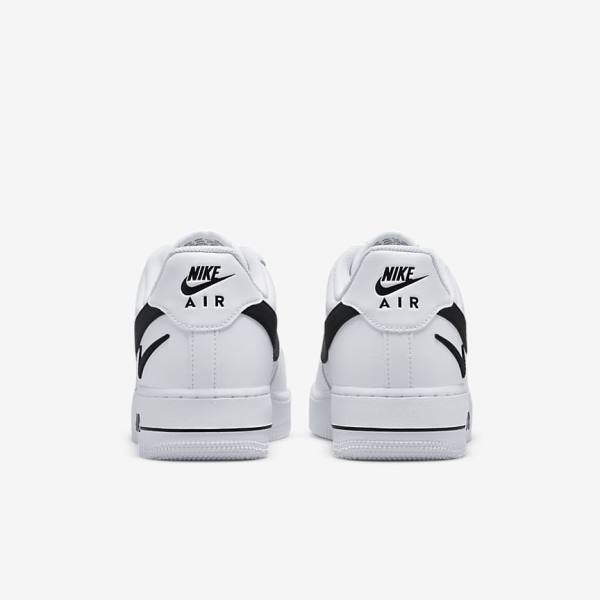 Αθλητικά Παπούτσια Nike Air Force 1 07 ανδρικα ασπρα μαυρα | NK651KAM