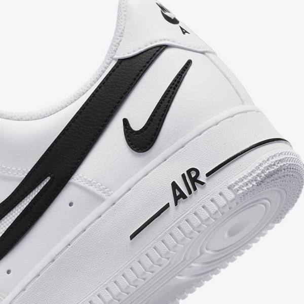 Αθλητικά Παπούτσια Nike Air Force 1 07 ανδρικα ασπρα μαυρα | NK651KAM