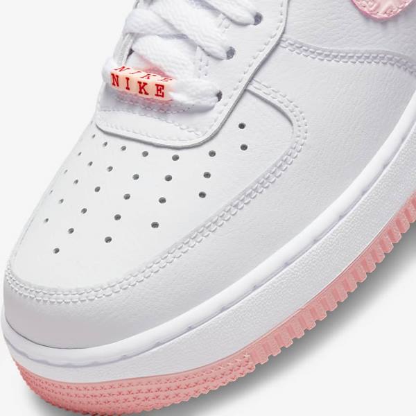 Αθλητικά Παπούτσια Nike Air Force 1 07 γυναικεια ασπρα κοκκινα | NK328NPR