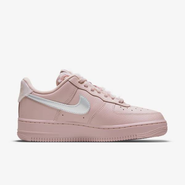 Αθλητικά Παπούτσια Nike Air Force 1 07 γυναικεια ροζ μεταλλικός ασημι | NK948YHC