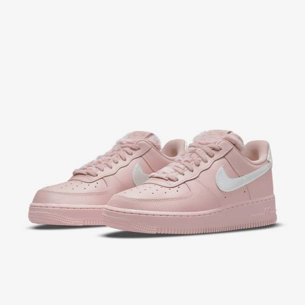 Αθλητικά Παπούτσια Nike Air Force 1 07 γυναικεια ροζ μεταλλικός ασημι | NK948YHC