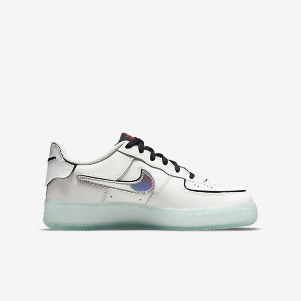 Αθλητικά Παπούτσια Nike Air Force 1-1 Older παιδικα ασπρα μαυρα κοκκινα Πολύχρωμο | NK684PTQ