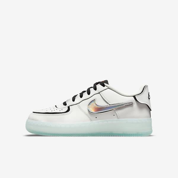 Αθλητικά Παπούτσια Nike Air Force 1-1 Older παιδικα ασπρα μαυρα κοκκινα Πολύχρωμο | NK684PTQ