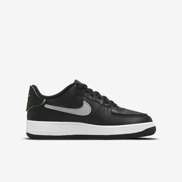 Αθλητικά Παπούτσια Nike Air Force 1-1 Older παιδικα μαυρα μεταλλικός ασημι | NK983EQT