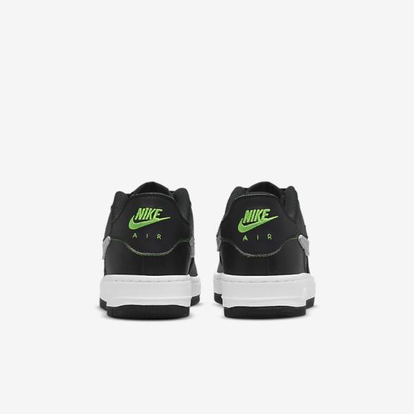 Αθλητικά Παπούτσια Nike Air Force 1-1 Older παιδικα μαυρα μεταλλικός ασημι | NK983EQT