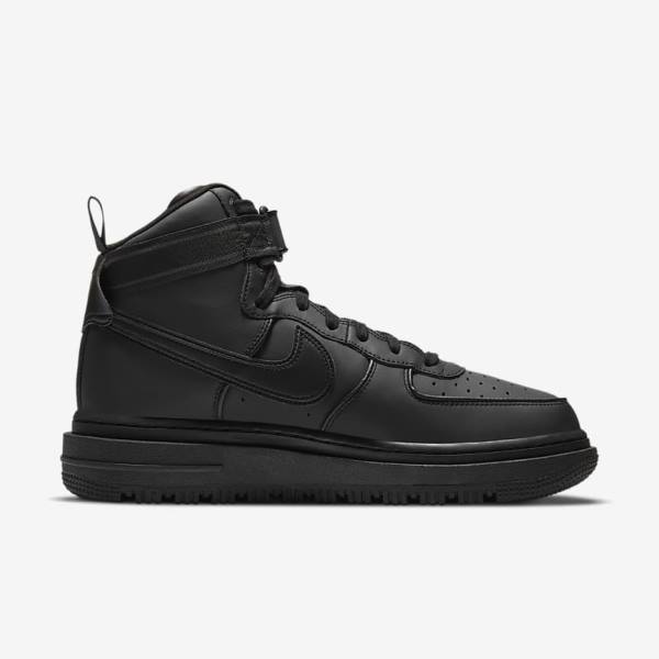 Αθλητικά Παπούτσια Nike Air Force 1 Boot ανδρικα μαυρα σκούρο γκρι ασπρα | NK489IVO