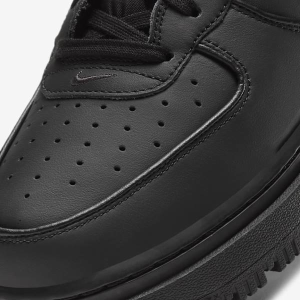 Αθλητικά Παπούτσια Nike Air Force 1 Boot ανδρικα μαυρα σκούρο γκρι ασπρα | NK489IVO