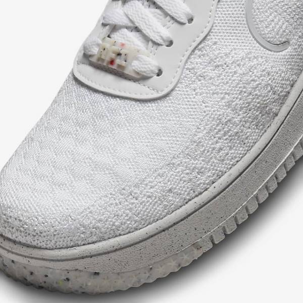 Αθλητικά Παπούτσια Nike Air Force 1 Crater Flyknit Next Nature ανδρικα ασπρα Πλατίνα ασπρα | NK912UMC